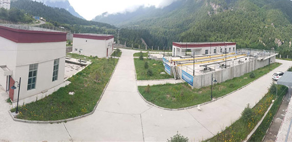 日喀则市吉隆镇污水处理厂日常工作图